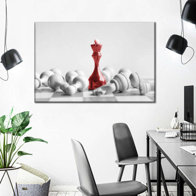 " Chess Red Queen Canvas Print "