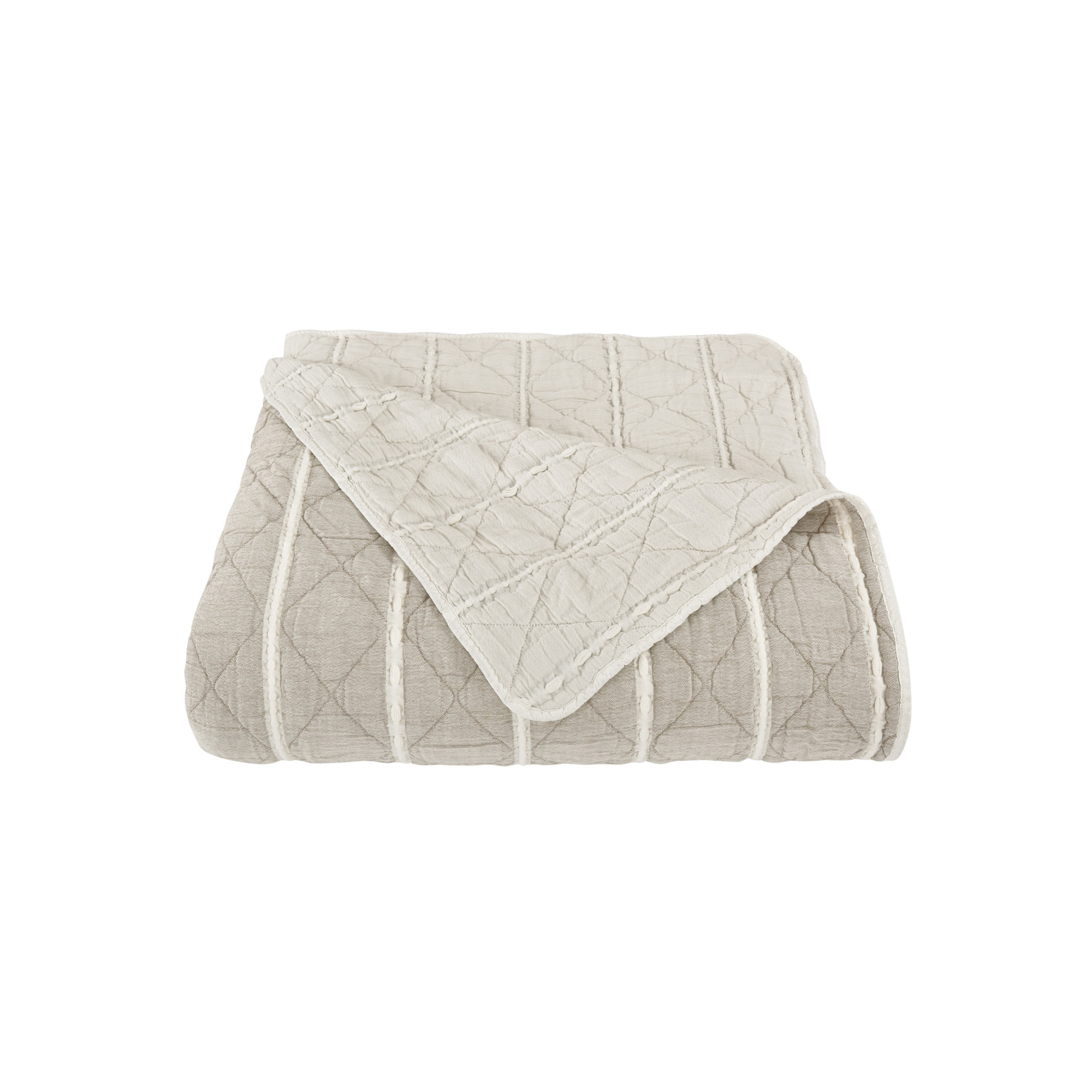 Pacifica Coverlet, Sand, King Coverlet