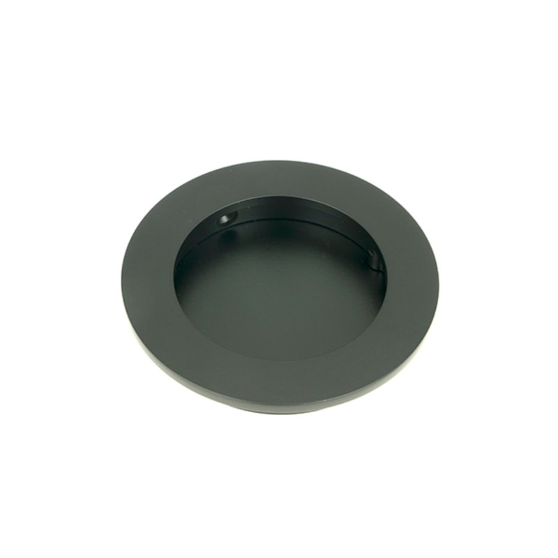 Polished Nickel 60Mm Plain Round Pull, 5 cm, Matt Black