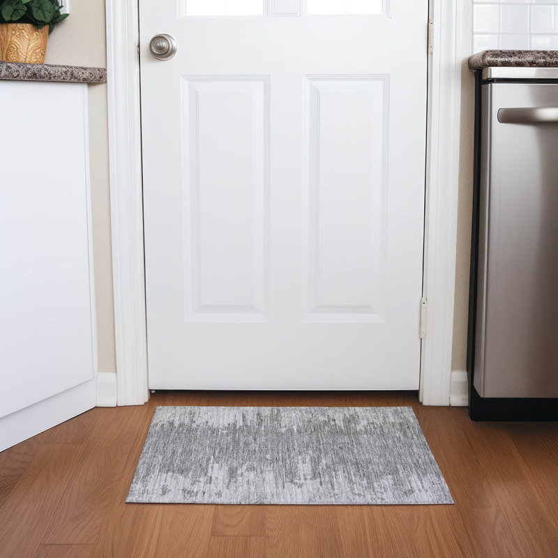  Rectangle Emblyn Indoor/Outdoor Area Rug with Non-Slip Backing, Rectangle 1'8" x 2'6"
