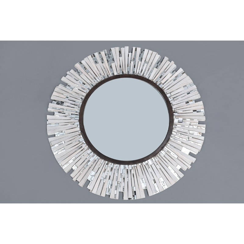 Wood Flat Wall Mirror