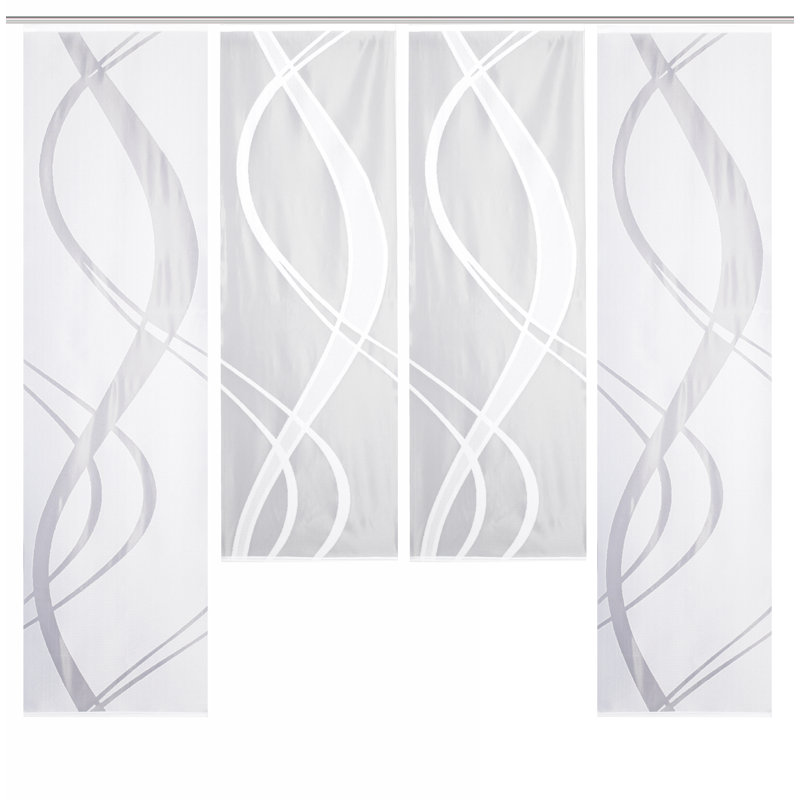 Mccourt Semi Sheer Curtain Panel Pair, Width 57 x Drop 225 cm