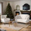 Causeuse 2 pièces en velours doux moderne avec fauteuil d'appoint-28263355