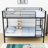Twin Over Twin Metal Bunk Bed With Ladder-901798635