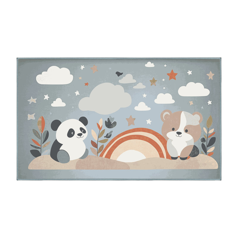 Tapis pour enfants East Urban Home, Rectangulaire 2 pi x 3 pi