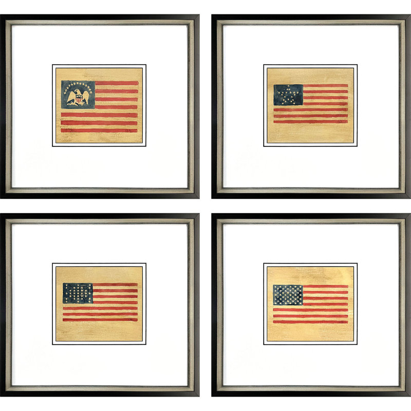 American Flags II Framed Art
