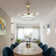 Jelsy 42'' Ceiling Fan with LED Lights and retractable fans