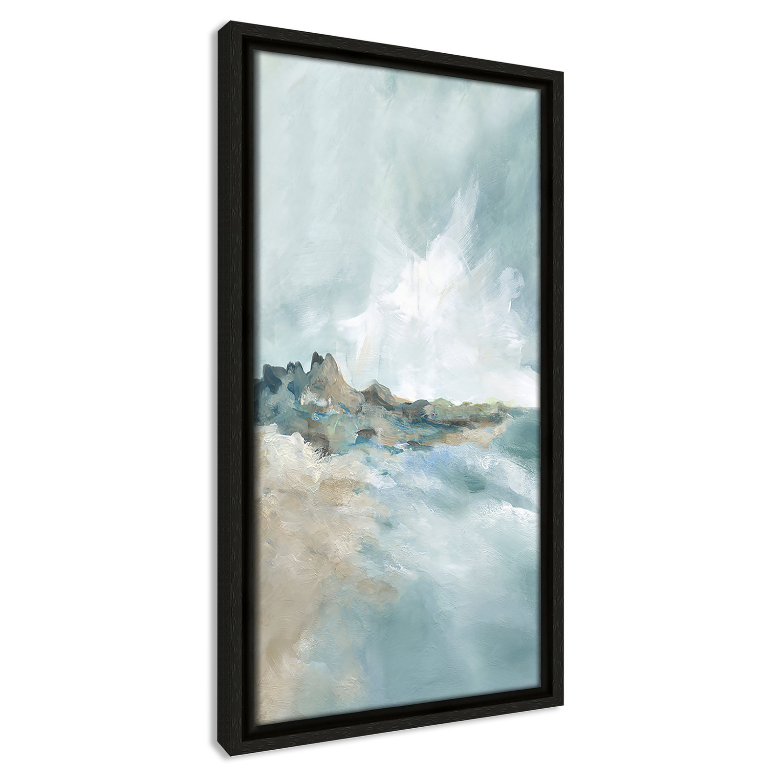 Coralie "Sandpoint" Print by Carol Robinson, 17.5" H x 9.5" W, Espresso