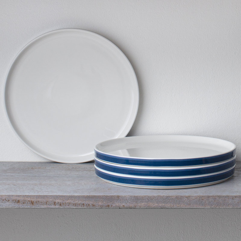 Noritake Colorstax Stripe Dinner Plates, 9 3/4", Blue