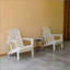 Chaise Adirondack pliante en PEHD avec porte-gobelet double - Chaise Adirondack en composite avec texture bois-780130037