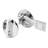 Concealed Latch Knob Set W/Flat Tip Bolt, Cast Zamak, Chrome Plated, Pack Of 1 Set