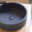Gina Round Black Terrazzo Bathroom Sink-1185132235