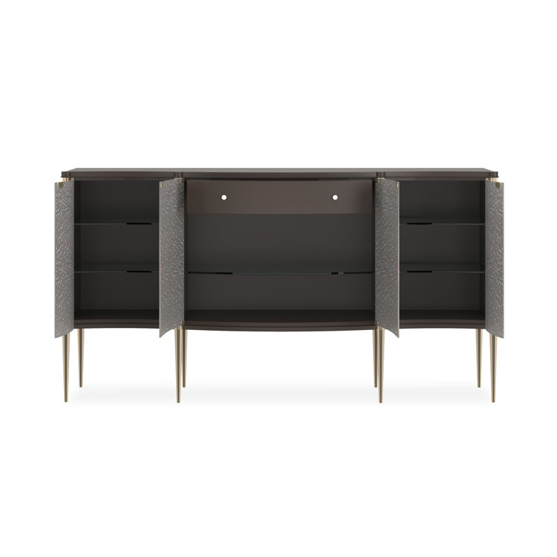 Caracole Classic 75'' W Buffet, Black/Gray
