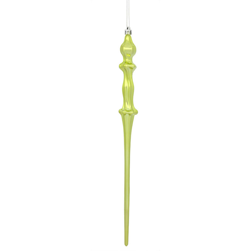 15.7" Icicle Ornament, Lime