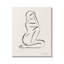 «Minimal Nude Woman» par Farida Zaman, reproduction d'art sur toile-94560343-94560344