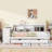 Twin Size Wooden Daybed with Built-in Bookcase and Desk,Drawers-397009782