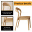 Burlywood Solid Back Side Chair(Set of 6)-617509542