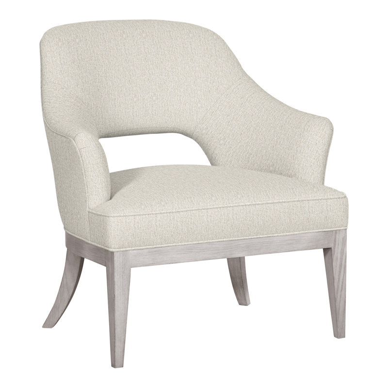 Chaise Kaley de 32,5 po Vanguard, Chenille Nompton Snow Crypton®, Gris tourterelle