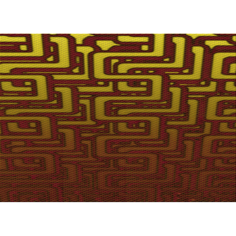 Tapis 100% à motifs lavables à la machine 2989 Pat3866 YW, Tapis de couloir 2 pi x 5 pi