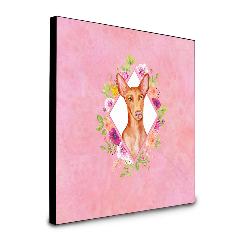 Panneau mural Dollman Flowers, Rose, Chien du pharaon