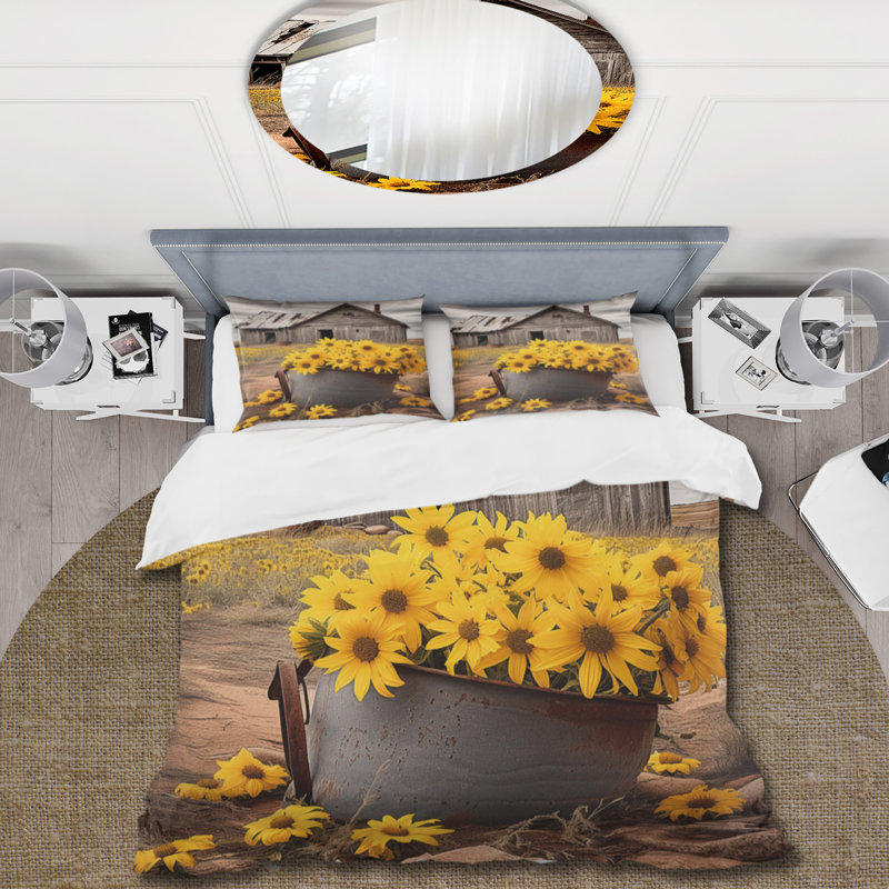Ensemble de housse de couette en microfibre / polyester Farmhouse Timeless Charm I Bedding