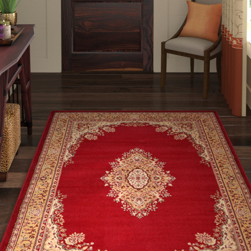 Tapis oriental noir Balthrop, Bourgogne, Rectangle 9 pi 10 po x 13 pi 1 po