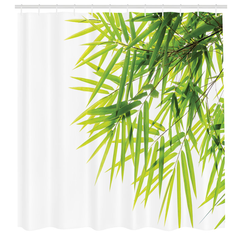 Leaves Polyester Shower Curtain, 240cm H x 175cm W