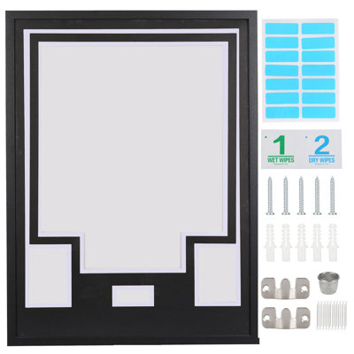 Custom Jersey Frame Display Case with Color Mat, Photo Slots & Signature Display, Wall Mount Shadow Box with Hardware Kit, Top Color: Black, Base Color: White