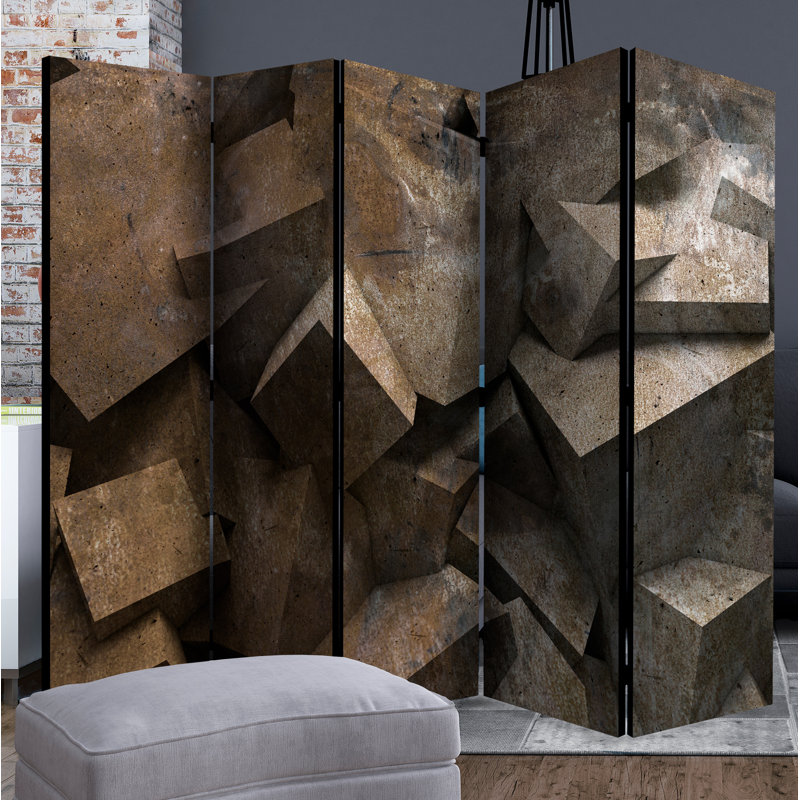 Kachazun 225cm W x 172cm H 5 - Panel Folding Room Divider