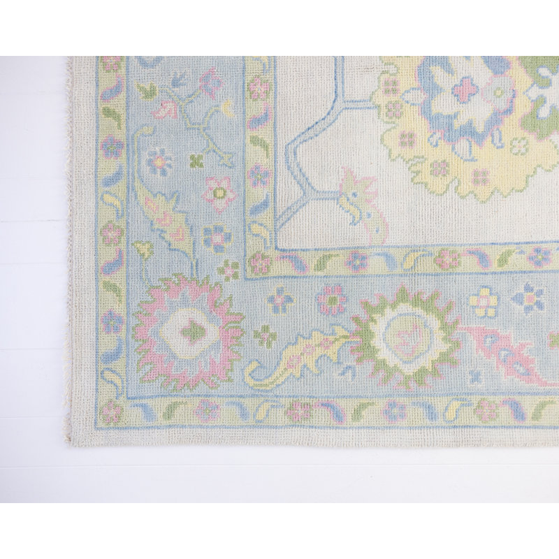 Riley Jane Hand Knotted Wool Oriental Area Rug, Rectangle 6' x 9'