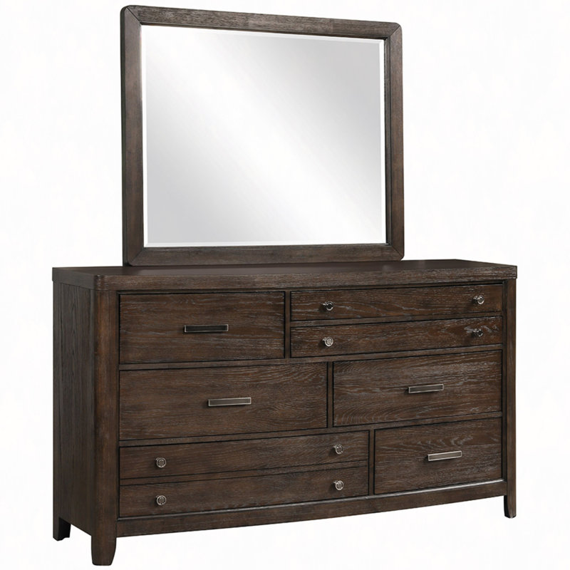 Miroir brun antique