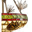 Luminaire suspendu 4 lumières pinecone 24 "