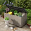Decksplore 110 Gallons Square Outdoor Storage Cabinet with Wheels-101510246