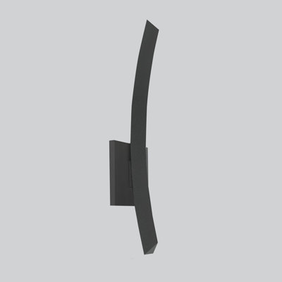 1 - Light LED Outdoor Armed Sconce