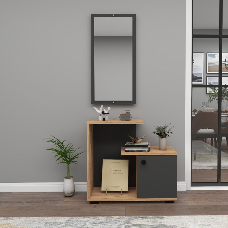 Lily-Lee 72cm Console Table, Atlantic Pine/Anthracite