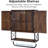 Farmhouse Medicine Cabinet With 2 Barn Door,Wood Wall Mounted Storage Cabinet With Adjustable Shelf And Towel Bar, 3-Tier Bathroom Cabinet For Bathroom, Living Room(Dark Walnut, Medium)