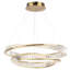 Lustre DEL 65 W laiton brossé