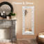 Felicio Carved Full Length Wall Mirror | Rectangular Mirrors For Bathroom, Living Room, Bedroom, Hallway, Entryway & Any Space | Laronda 23x59” / White