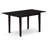 5 Piece Dining Room Table Set Contains a Rectangle Wooden Table with Butterfly Leaf and 4 Polyester Fabric Padded Chairs, Black-123099960-123099965