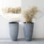Pot à fleurs rond avec plateau Nova l 12 po-777671179-777671223-671843974