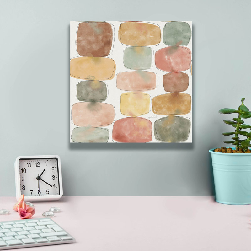 «Full Bloom Pattern Iva» par Anne Tavoletti, art mural sur toile, H 12 po x l 12 po x P 0,75 po