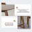 Nut-brown Oval Solid Wood Dining Table