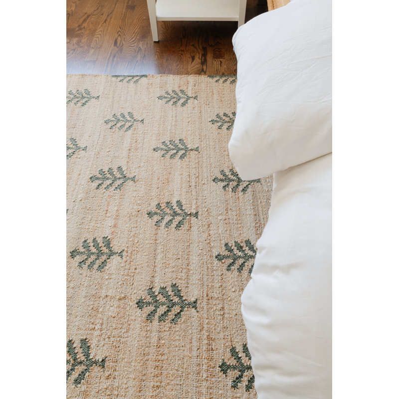 Orchard Verdure 10' x 14' Hand-Woven Wool and Chenille Area Rug