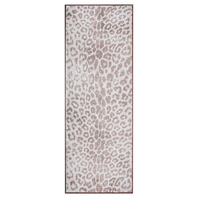 Tapis lavable lavable Miya Leopard