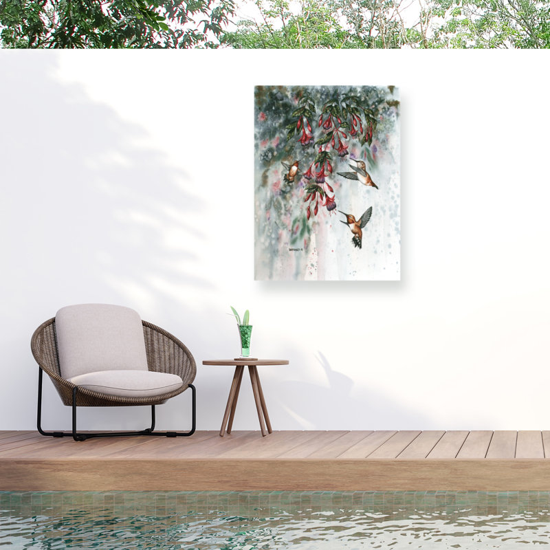 Dave Bartholet Garden Gems Outdoor  Canvas, 18" H x 24" W