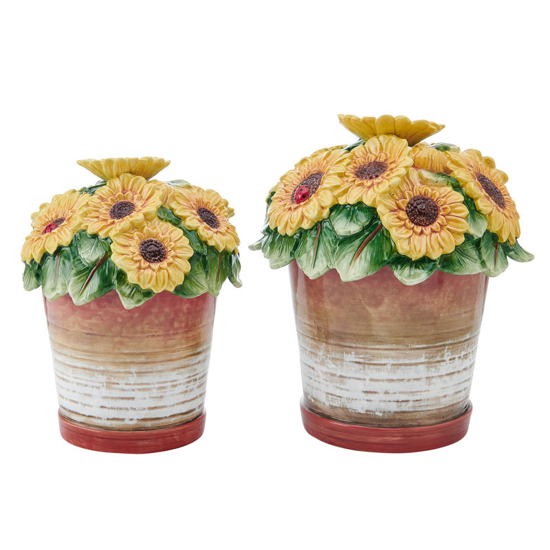 Ensemble de 2 pots Fitz And Floyd Provence