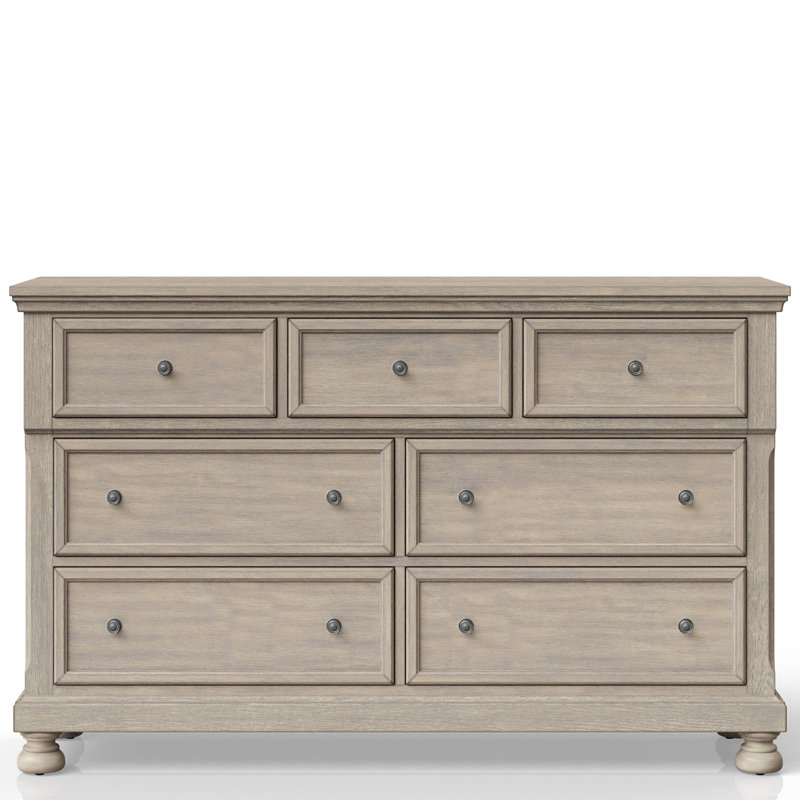Commode sept tiroirs gris antique, Gris antique
