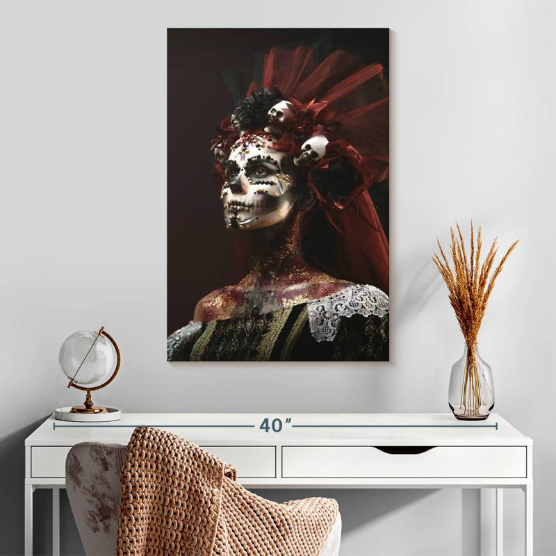 Hitzel Santa Muerte Skeleton, 30" H x 20" W