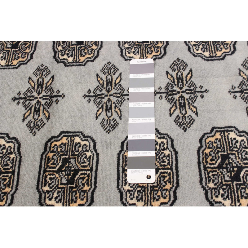 Tapis gris 6 pi 7 po x 10 pi 0 po Finha Peshawar Bokhara