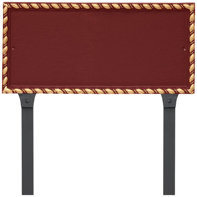 Plaque d'adresse rectangulaire à deux lignes avec piquets de pelouse Franklin
